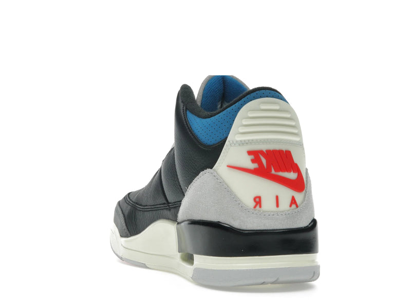 Air Jordan 3 Retro OG Rare Air - Black/Chile Red/Neutral Grey/Military Blue/Coconut Milk - IB8967-004 - 25