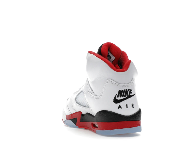 Air Jordan 5 Retro Fire Red Black Tongue (2025) (GS) - White/Fire Red/Black - HQ7980-101 - 25