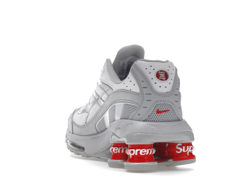 Nike Shox Ride 2 Supreme White Grey Fog - White/Grey Fog-Flat Platinum - DN1615-100 - 25