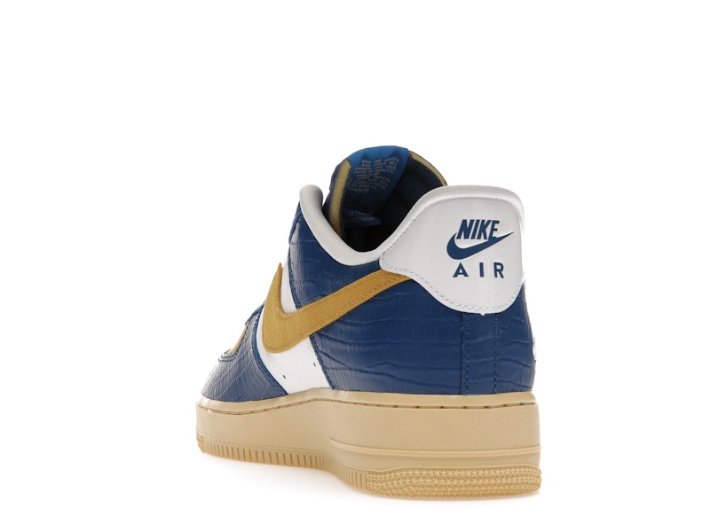 Nike Air Force 1 Low SP Undefeated 5 On It Blue Yellow Croc - Court Blue/White-Goldtone - DM8462-400 - 25