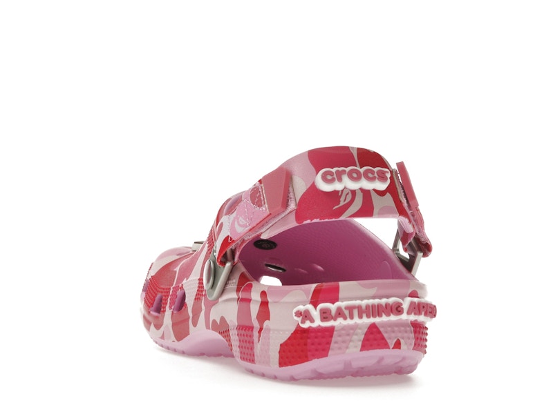 Crocs Classic Clog A Bathing Ape Bape Abc Camo Pink - vue 25