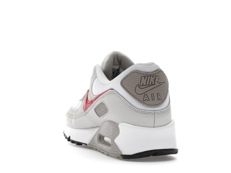 Nike Air Max 90 White College Grey Vast Grey University Red - vue 26