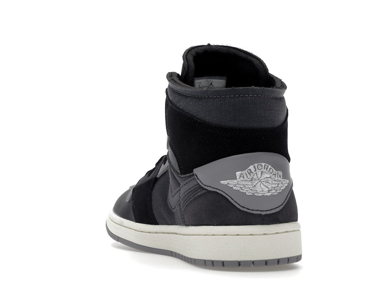 Air Jordan 1 Mid Inside Out Black - Black/Grey-Orange - DM9652-001 - 25