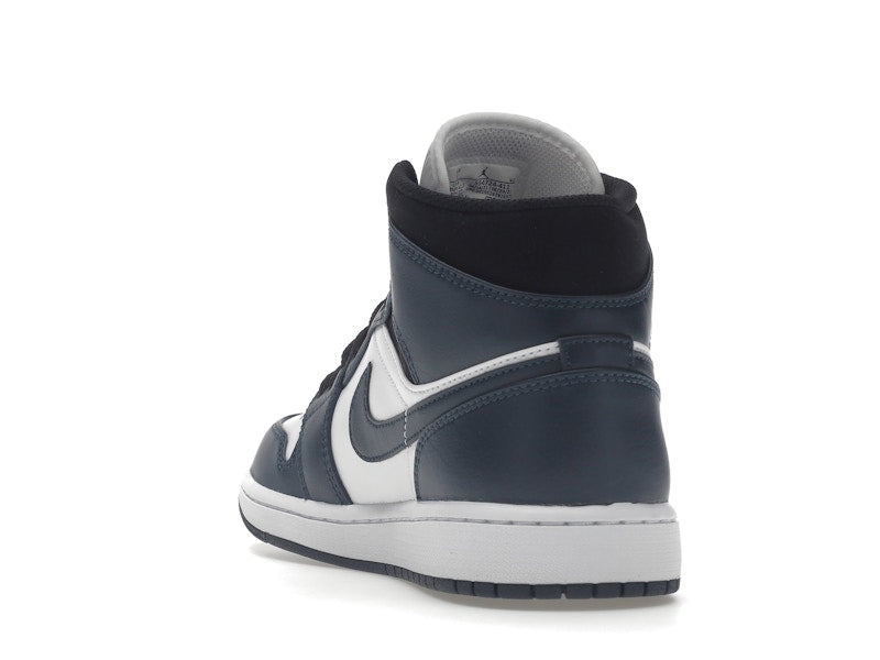 Air Jordan 1 Mid Dark Teal - Armory Navy/White-Black - 554724-411 - 25