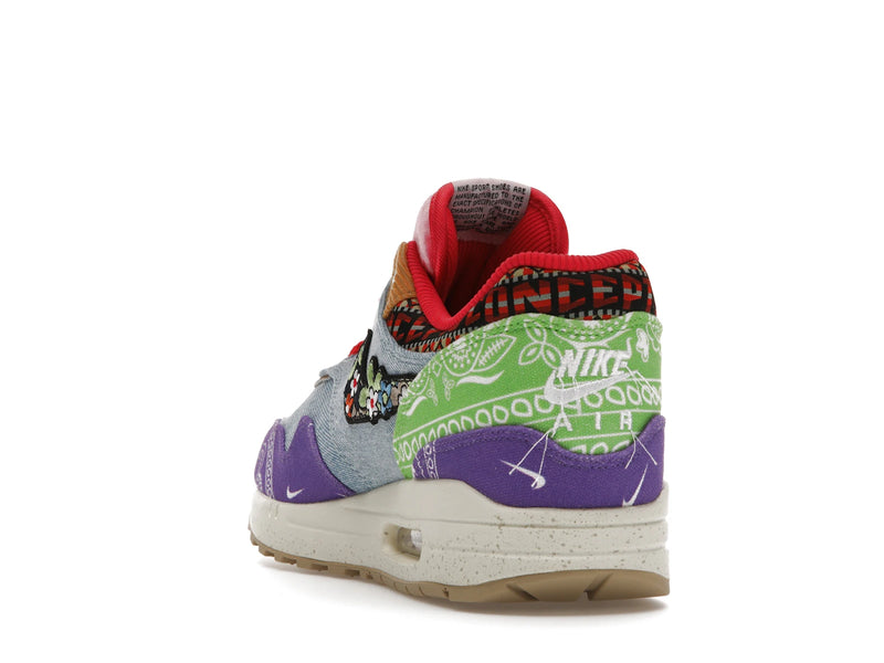 Nike Air Max 1 SP Concepts Denim Paisley - Wild Violet/Multi-Color-Sail - (Special Box) DN1803-500 - 25