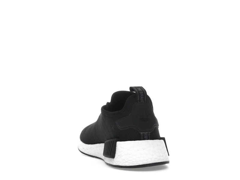 adidas NMD R1 Refined Core Black Cloud White (GS) - Core Black/Core Black/Cloud White - H02333 - 25
