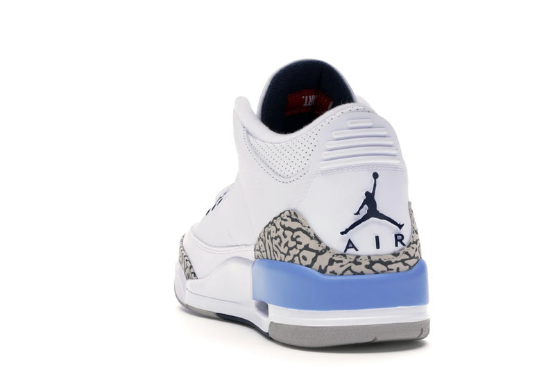 Air Jordan 3 Retro Unc (2020) - White/Valor Blue-Tech Grey - CT8532-104 - 25