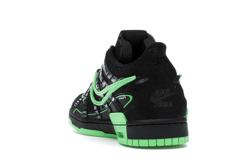 Nike Air Rubber Dunk Off White Green Strike - Black/White-Green Strike - CU6015-001 - 25