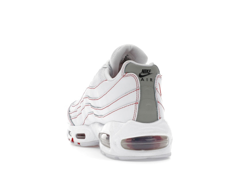 Nike Air Max 95 OG Big Bubble White University Red - White/University Red/Wolf Grey - IB7936-100 - 25