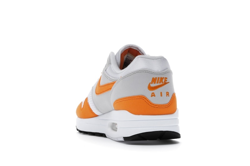 Nike Air Max 1 Anniversary Orange (2020) - White/Magma Orange-Neutral Grey-Black - DC1454-101 - 25