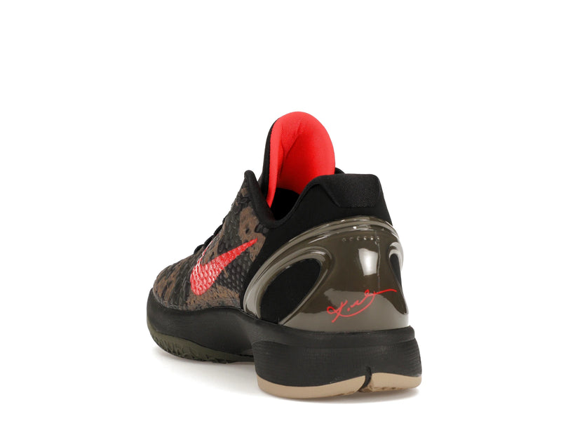 Nike Kobe 6 Protro Italian Camo (2024) - Black/Crimson Bog/Khaki - FQ3546-001 - 25