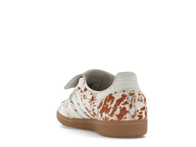 Adidas Samba Lt Cow Print Brown White - Off White/Lucid Pink/Gum Four - JS3931 - 25