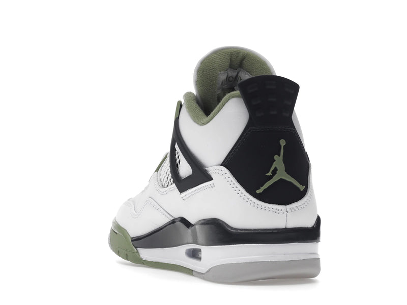 Air Jordan 4 Retro Oil Green (W) - White/Seafoam/Dark Ash/Neutral Grey - AQ9129-103 - 25