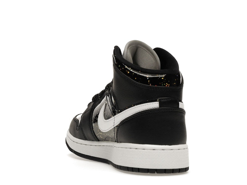 Air Jordan 1 Mid Black Speckle (GS) - visning 25