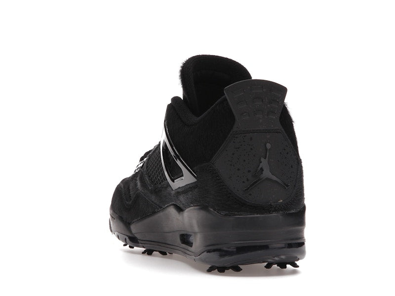 Air Jordan 4 Retro Golf Black Cat Pony Hair - Black/Cement Grey - CU9981-001 - 25