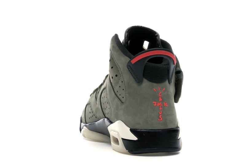 Air Jordan 6 Retro Travis Scott (GS) - Medium Olive/Black-Sail-University Red - CN1085-200 - 25