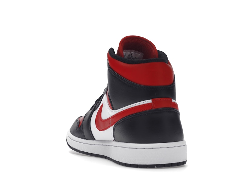 Air Jordan 1 Mid White Black Red (2022) - visning 25