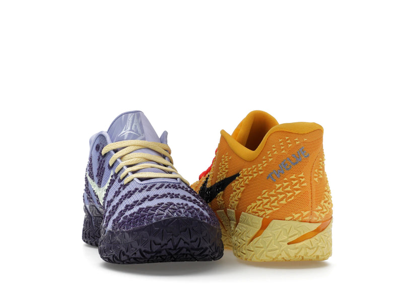 Nike JA 3 Hustle And Flow - Soft Yellow/Purple Dynasty/Volt Tint/Light Thistle/Bright Crimson - HF2793-700 / HF2794-700 - 25
