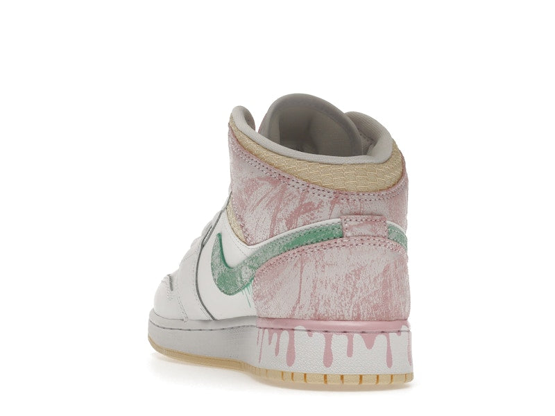 Air Jordan 1 Mid Paint Drip (GS) - weergave 25