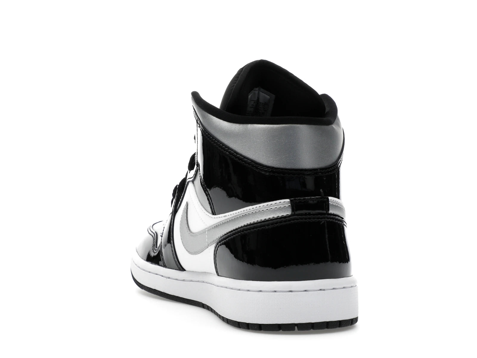Air Jordan 1 Mid SE Patent Black White Metallic Silver Metallic Gold - view 25