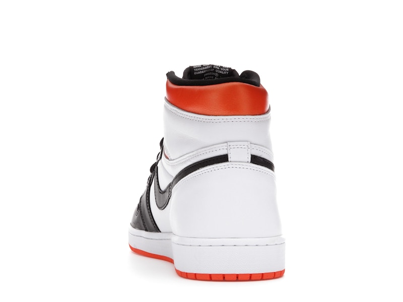 Air Jordan 1 Retro High Electro Orange - White/Electro Orange-Black - 555088-180 - 26