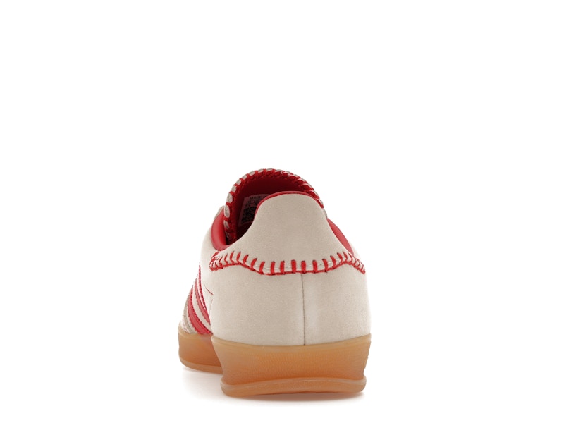 adidas Gazelle Indoor Beige Better Scarlet (Women's) - Beige/Better Scarlet/Cream White - JS1402 - 26