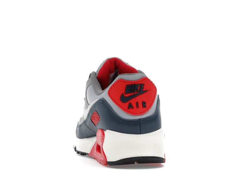 Nike Air Max 90 Usa (2024) - Light Smoke Grey/Phantom Armory/Navy Fire/Red Flat/Pewter Black - DM0029-005 - 26