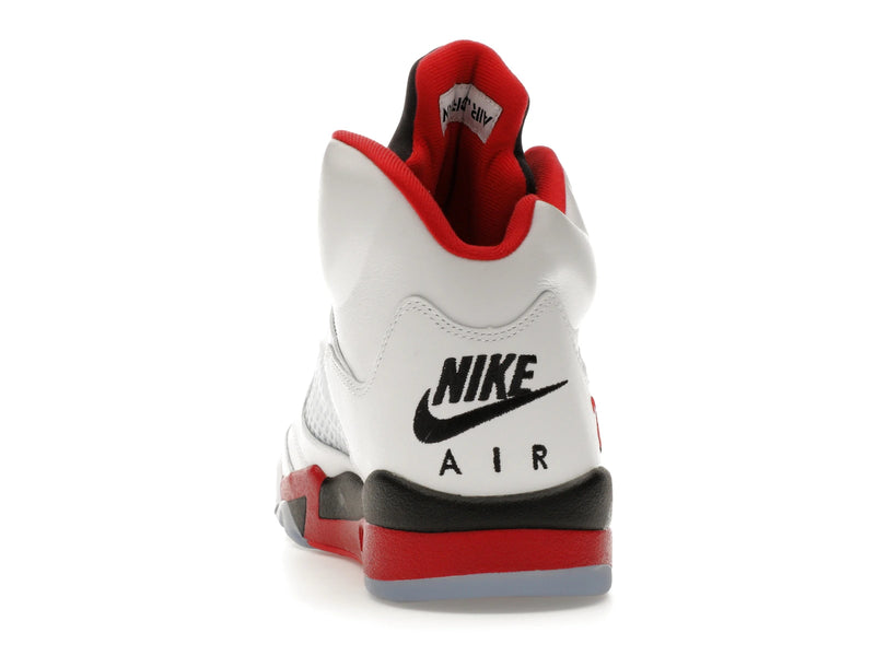 Air Jordan 5 Retro Fire Red Black Tongue (2025) - White/Fire Red/Black - HQ7978-101 - 26