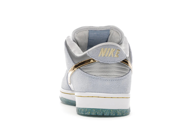 Nike SB Dunk Low Sean Cliver - Ice Blue/White-Metallic Gold-Metallic Silver - DC9936-100 - 26