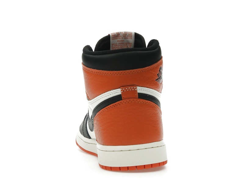 Air Jordan 1 Retro High OG Shattered Backboard (2025) - Black/Black-Sail-Starfish - DZ5485-008 - 26