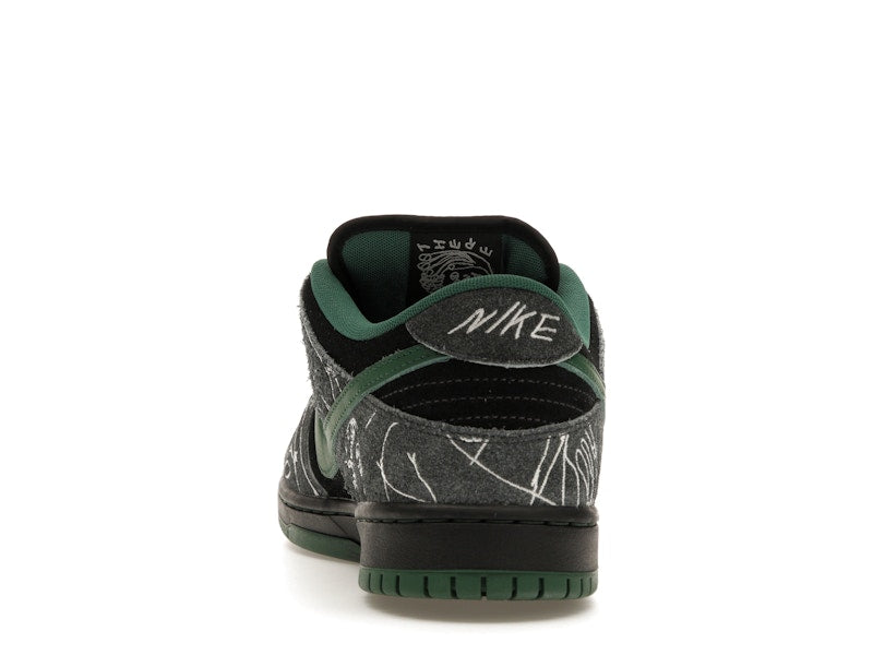Nike SB Dunk Low There Skateboards - Black/Gorge Green-Summit White - HF7743-001 - 26