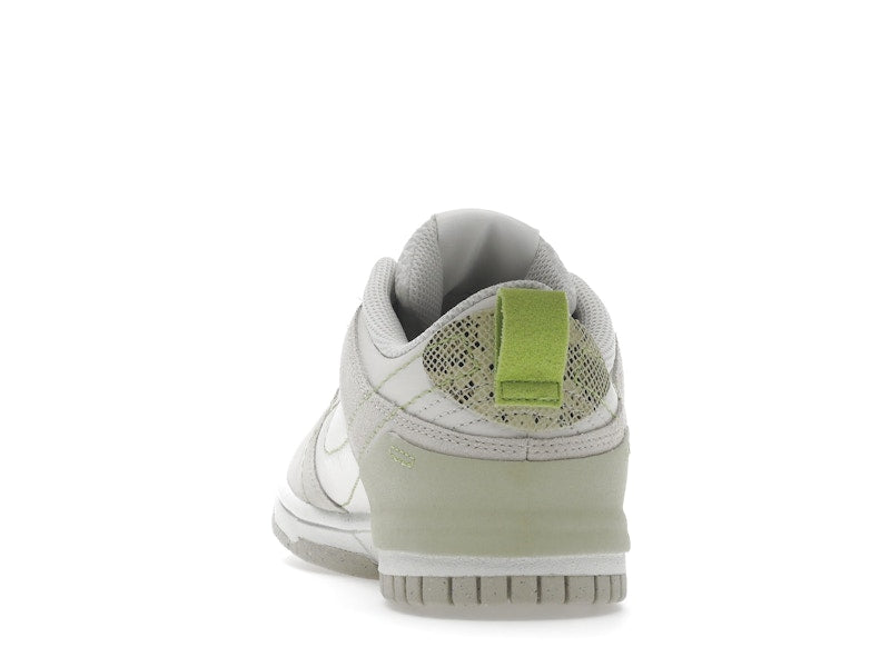 Nike Dunk Low Disrupt 2 Green Snake (Women's) - White/Off White/Green Snake - DV3206-001 - 26