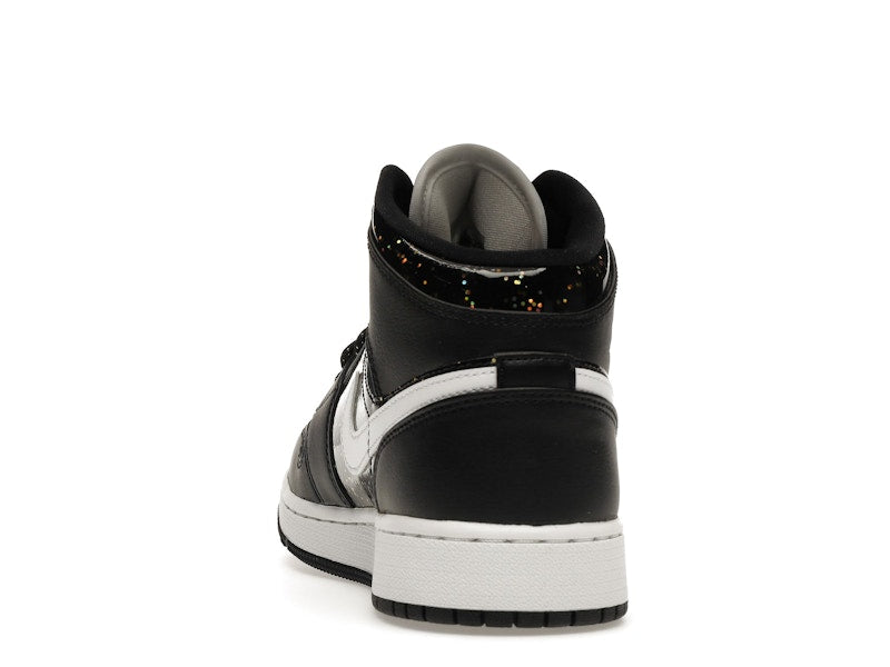 Air Jordan 1 Mid Black Speckle (GS) - Black/White - AV5174-001 - 26