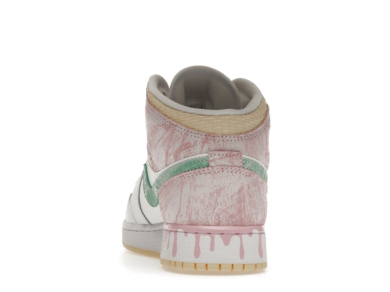 Air Jordan 1 Mid Paint Drip (GS) - weergave 26