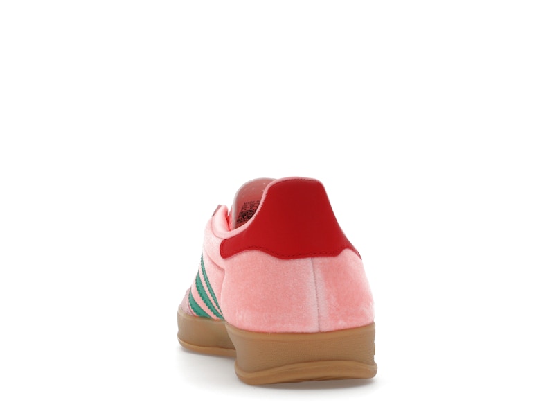 adidas Gazelle Indoor Pink Velvet (Women's) - Pink/Green/Scarlet - JI2713 - 26