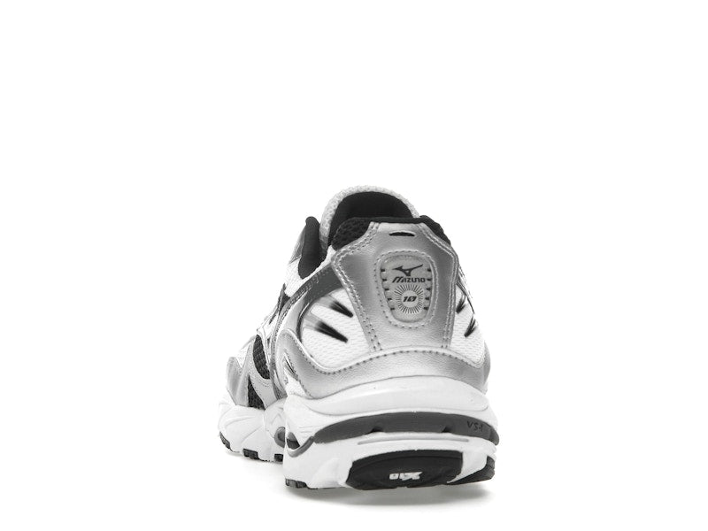 Mizuno Wave Rider 10 White Silver Black - vue 26
