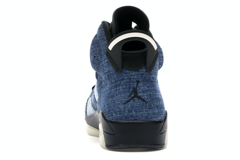Air Jordan 6 Retro Washed Denim - Washed Denim/Sail-Varsity Red-Black - CT5350-401 - 26