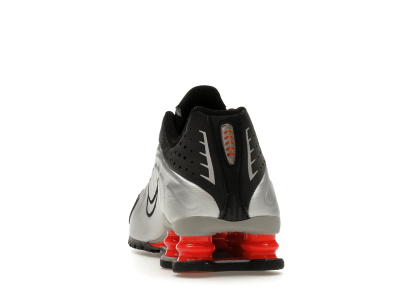 Nike Shox R4 Metallic Silver Black Picante Red (GS) - Metallic Silver/Black/Picante Red/Metallic Silver - CW2626-005 - 26