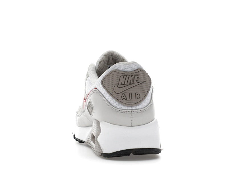 Nike Air Max 90 White College Grey Vast Grey University Red - vue 27