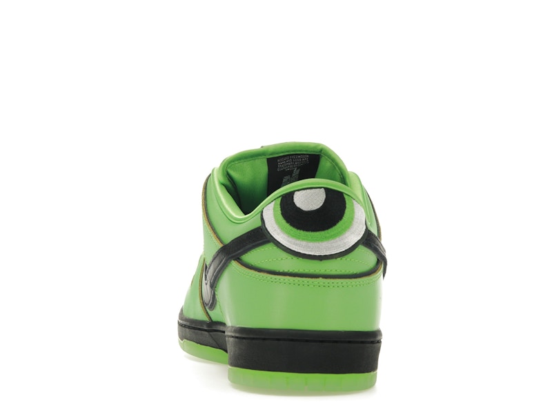 Nike SB Dunk Low The Powerpuff Girls Buttercup - Mean Green/Black/Lotus Pink - FZ8319-300 - 26