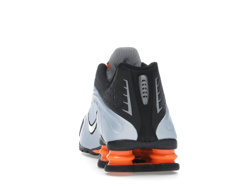 Nike Shox R4 Blue Tint Total Orange Black Metallic Silver (Women's) - Blue Tint/Total Orange/Black/Metallic Silver - AR3565-401 - 26