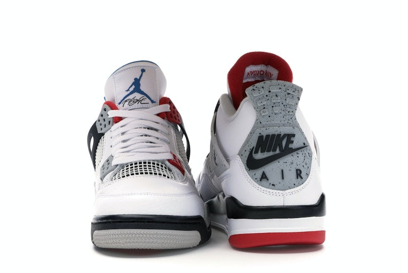 Air Jordan 4 Retro What The - White/Military Blue-Fire Red-Black-Cement Grey - CI1184-146 - 26