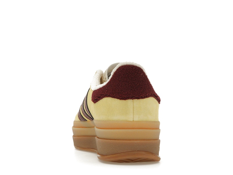 adidas Gazelle Bold Almost Yellow Maroon (Women's) - Almost Yellow/Maroon/Wonder White - IF5937 - 26