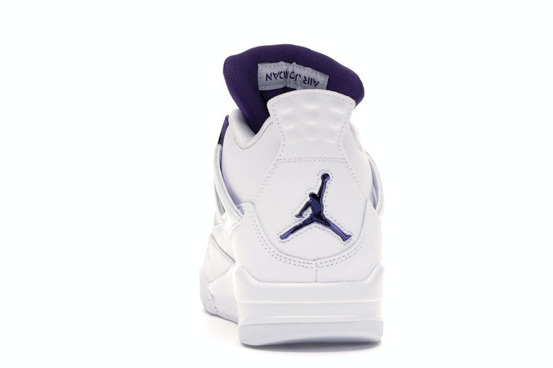 Air Jordan 4 Retro White Court Purple - White/Metallic Silver-Court Purple - CT8527-115 - 26