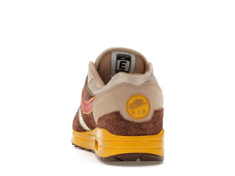 Nike Air Max 1 Swoosh Low Poly Big Head Origins - Light Chocolate/Hemp/Sand Drift/University Red - HV5776-200 - 26