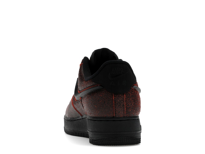 Nike Air Force 1 Low Retro QS Halloween Skull - Black/Black/Crimson - HV2016-001 - 26