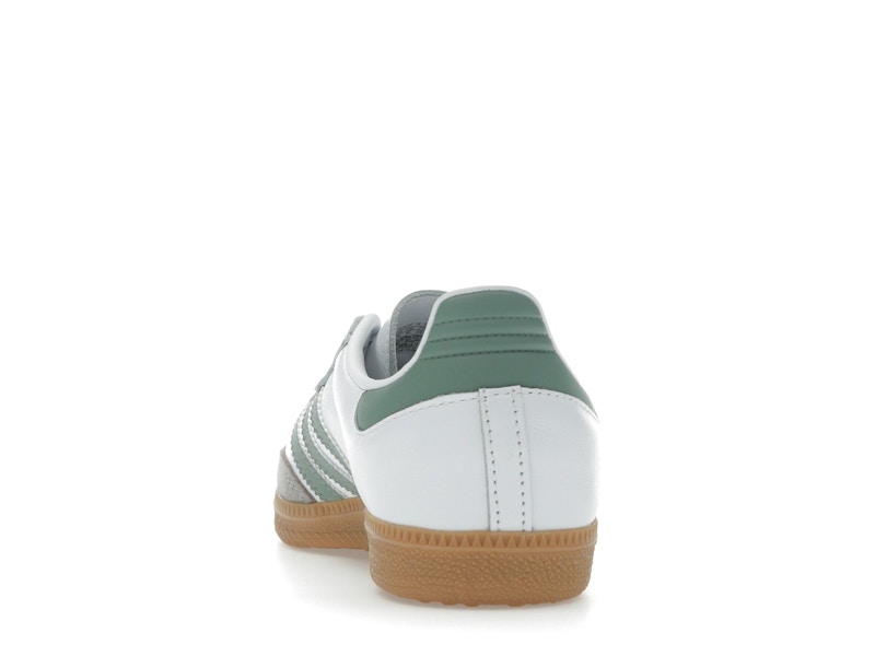 Adidas Samba OG Cloud White Silver Green (GS) - Cloud White/Silver Green/Gum - JP5479 - 26