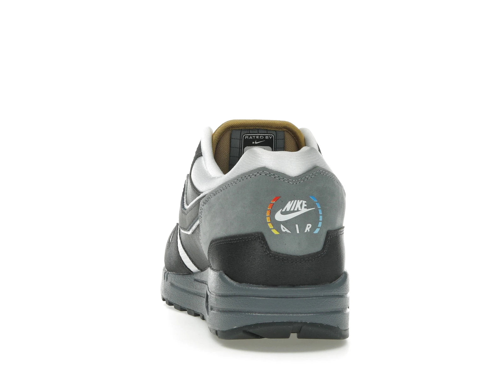 Nike Air Max 1 Swoosh Low Poly Big Head Mode - Dark Smoke Grey/White/Metallic Gold - IB9898-001 - 26