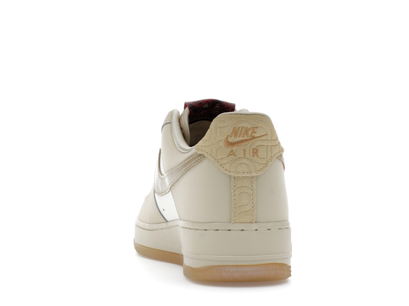 Nike Air Force 1 Low Year of the Snake (Women's) - Sail/Team Gold/Light Khaki/Parachute Beige/University Red/Metallic Gold - HV5990-172 - 26