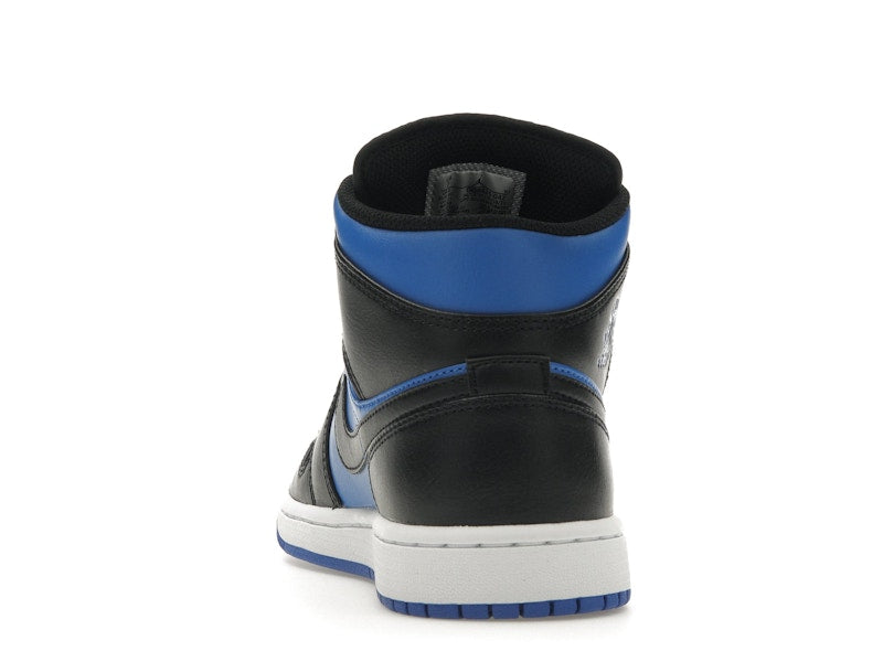 Air Jordan 1 Mid Black Royal Metallic - Black/Black/White/Royal Blue - DQ8426-042 - 26